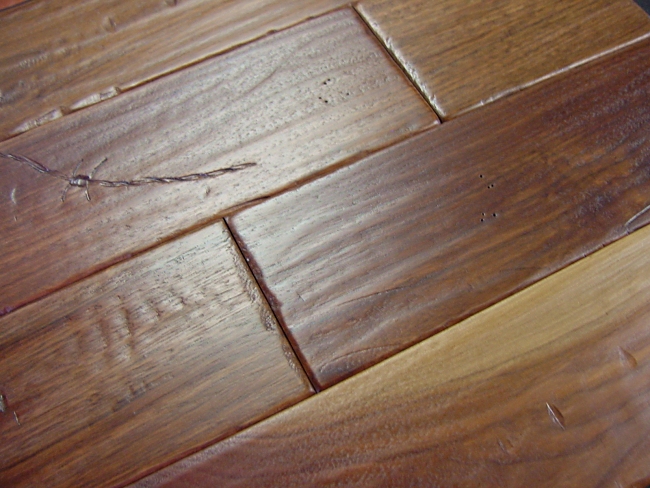Walnut Prefinished Hand Sed, Distressed Walnut Hardwood Flooring
